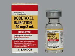 docetaxel 20 mg/2 mL (10 mg/mL) intravenous solution
