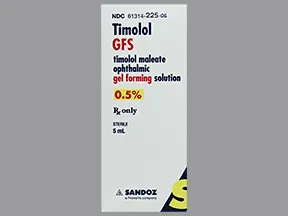 timolol maleate 0.5 % eye gel forming solution