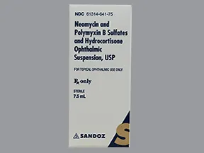 neomycin 3.5 mg-polymyxin 10,000 unit-hydrocort 10 mg/mL eye drop,susp