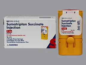 sumatriptan 4 mg/0.5 mL subcutaneous cartridge (refill)