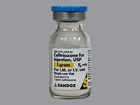 ceftriaxone 1 gram solution for injection