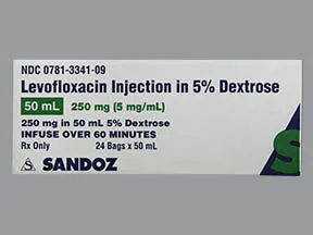 levofloxacin 250 mg/50 mL in 5 % dextrose intravenous piggyback
