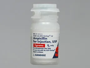ampicillin 2 gram intravenous solution