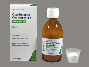 oxcarbazepine 300 mg/5 mL (60 mg/mL) oral suspension
