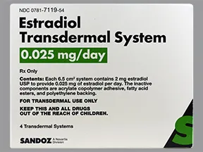 estradiol 0.025 mg/24 hr weekly transdermal patch