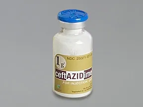 ceftazidime 1 gram solution for injection
