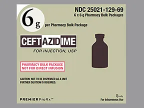 ceftazidime 6 gram solution for injection