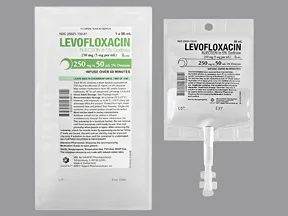 levofloxacin 250 mg/50 mL in 5 % dextrose intravenous piggyback