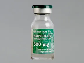 ampicillin 500 mg solution for injection