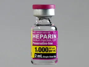 heparin, porcine (PF) 1,000 unit/mL injection solution
