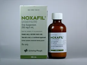 Noxafil 200 mg/5 mL (40 mg/mL) oral suspension