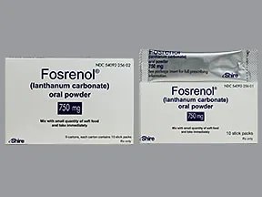 Fosrenol 750 mg oral powder packet