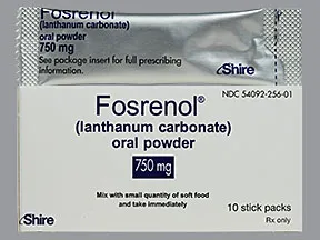 Fosrenol 750 mg oral powder packet