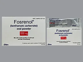 Fosrenol 1,000 mg oral powder packet
