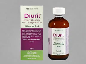 Diuril 250 mg/5 mL oral suspension
