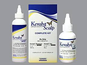 Keralyt Scalp Complete 6 %-6 % kit,shampoo and gel