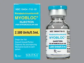Myobloc 2,500 unit/0.5 mL intramuscular solution