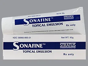 Sonafine topical emulsion