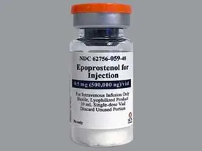 epoprostenol 0.5 mg intravenous solution
