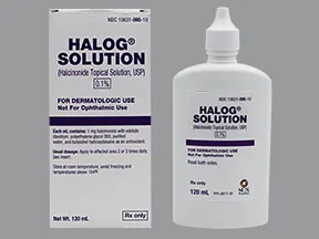 Halog 0.1 % topical solution