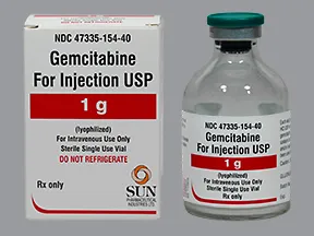 gemcitabine 1 gram intravenous solution