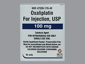 oxaliplatin 100 mg intravenous solution