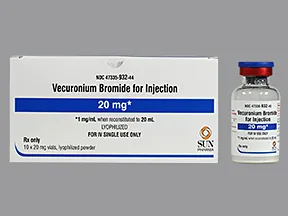 vecuronium bromide 20 mg intravenous solution