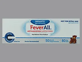 Feverall 80 mg rectal suppository