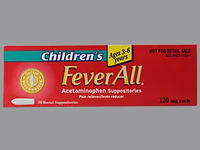 Feverall 120 mg rectal suppository