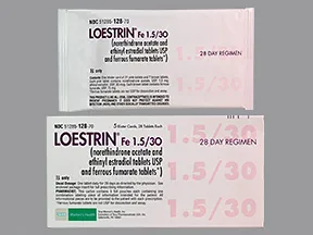 Loestrin Fe 1.5/30 (28-Day) 1.5 mg-30 mcg (21)/75 mg (7) tablet
