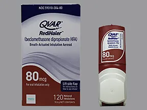Qvar RediHaler 80 mcg/actuation HFA breath activated aerosol