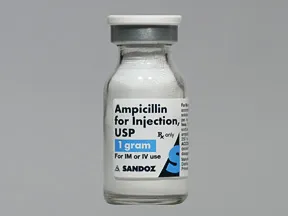 ampicillin 1 gram solution for injection