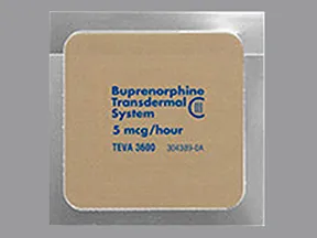 buprenorphine 5 mcg/hour weekly transdermal patch