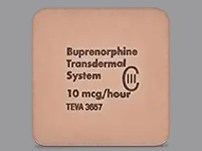 buprenorphine 10 mcg/hour weekly transdermal patch