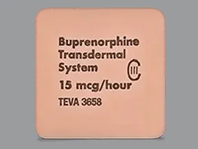 buprenorphine 15 mcg/hour weekly transdermal patch