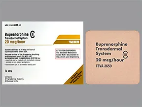buprenorphine 20 mcg/hour weekly transdermal patch