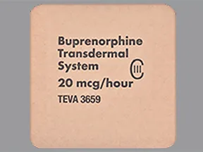 buprenorphine 20 mcg/hour weekly transdermal patch