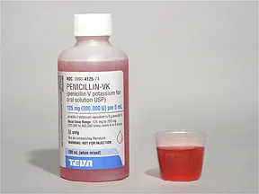 penicillin V potassium 125 mg/5 mL oral solution