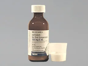cefdinir 125 mg/5 mL oral suspension