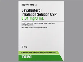 levalbuterol 0.31 mg/3 mL solution for nebulization