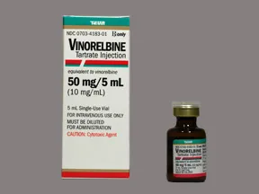 vinorelbine 50 mg/5 mL intravenous solution