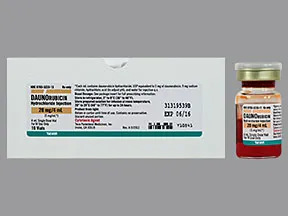 daunorubicin 5 mg/mL intravenous solution