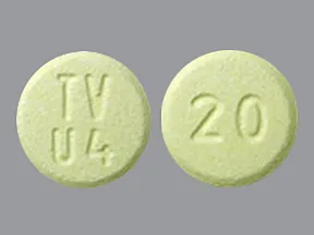 olanzapine 20 mg disintegrating tablet