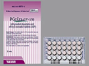 Kelnor 1-50 (28) 1 mg-50 mcg tablet