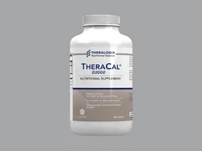 TheraCal D2000 250 mg calcium-500 unit tablet