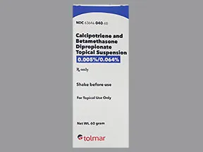 calcipotriene-betamethasone 0.005 %-0.064 % topical suspension