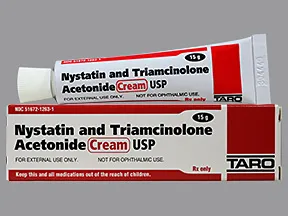 can nystatin and triamcinolone be used on face
