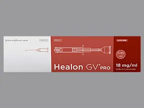 Healon GV Pro 18 mg/mL intraocular syringe