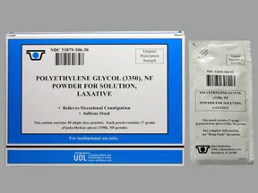 polyethylene glycol 3350 17 gram oral powder packet