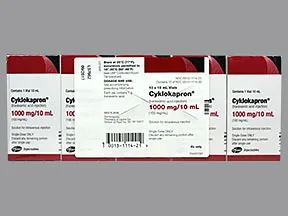 Cyklokapron 1,000 mg/10 mL (100 mg/mL) intravenous solution